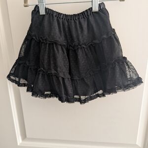💥3/$24‎ Hanna Andersson Black Tulle Tiered Mini Skirt